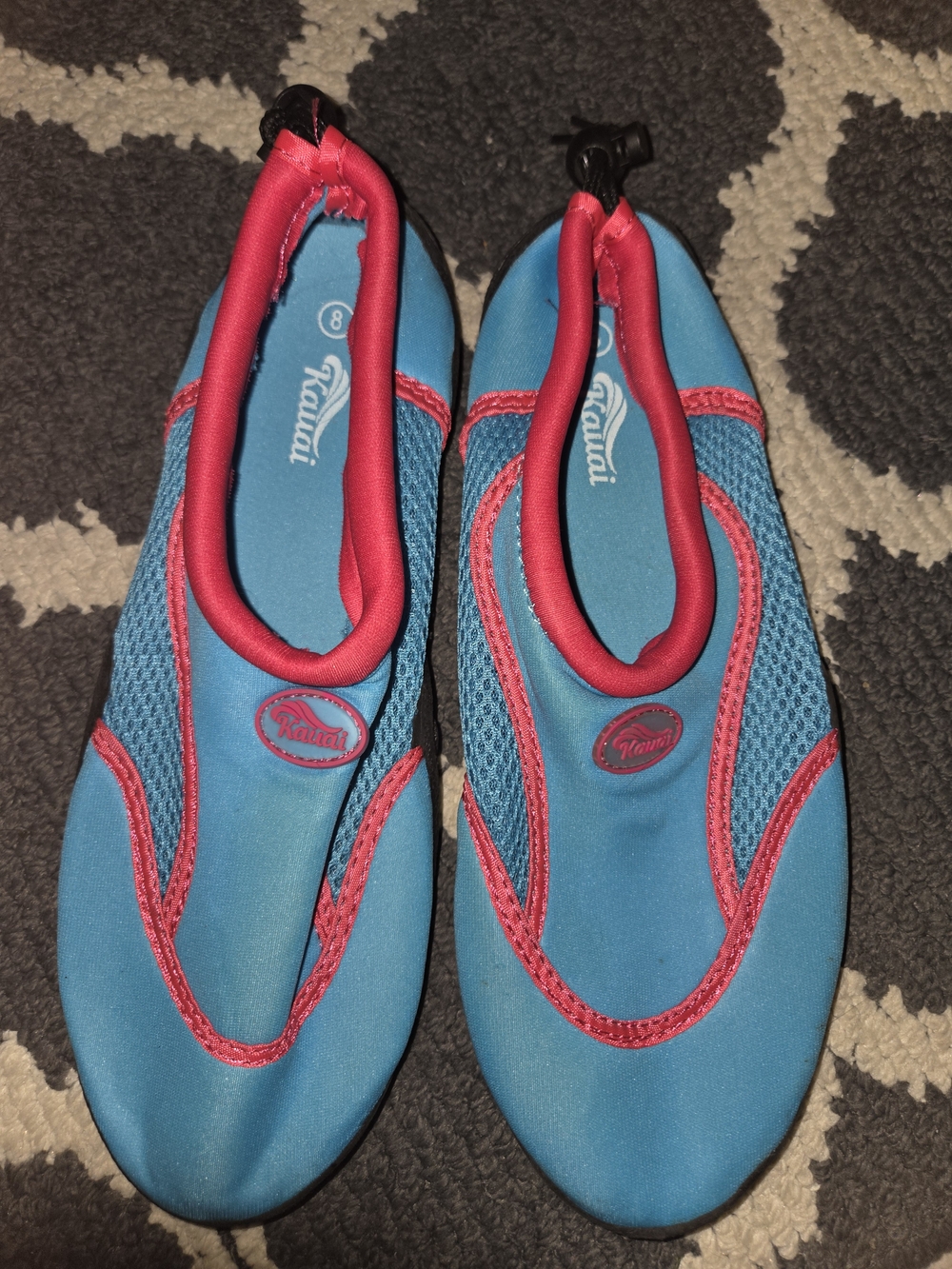 Women's Blue & Pink Water Shoes - Quick-Dry Swim Shoes